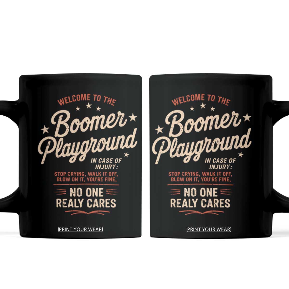 Welcome To The Boomer Playground Coffee Mug Funny Baby Boomer Generation TS11 Black Print Your Wear