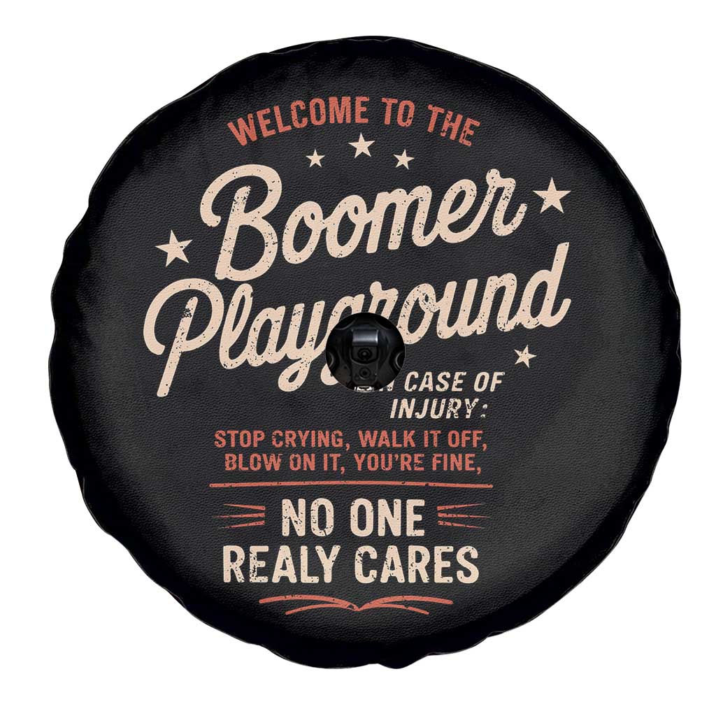 Welcome To The Boomer Playground Spare Tire Cover Funny Baby Boomer Generation TS11 Print Your Wear