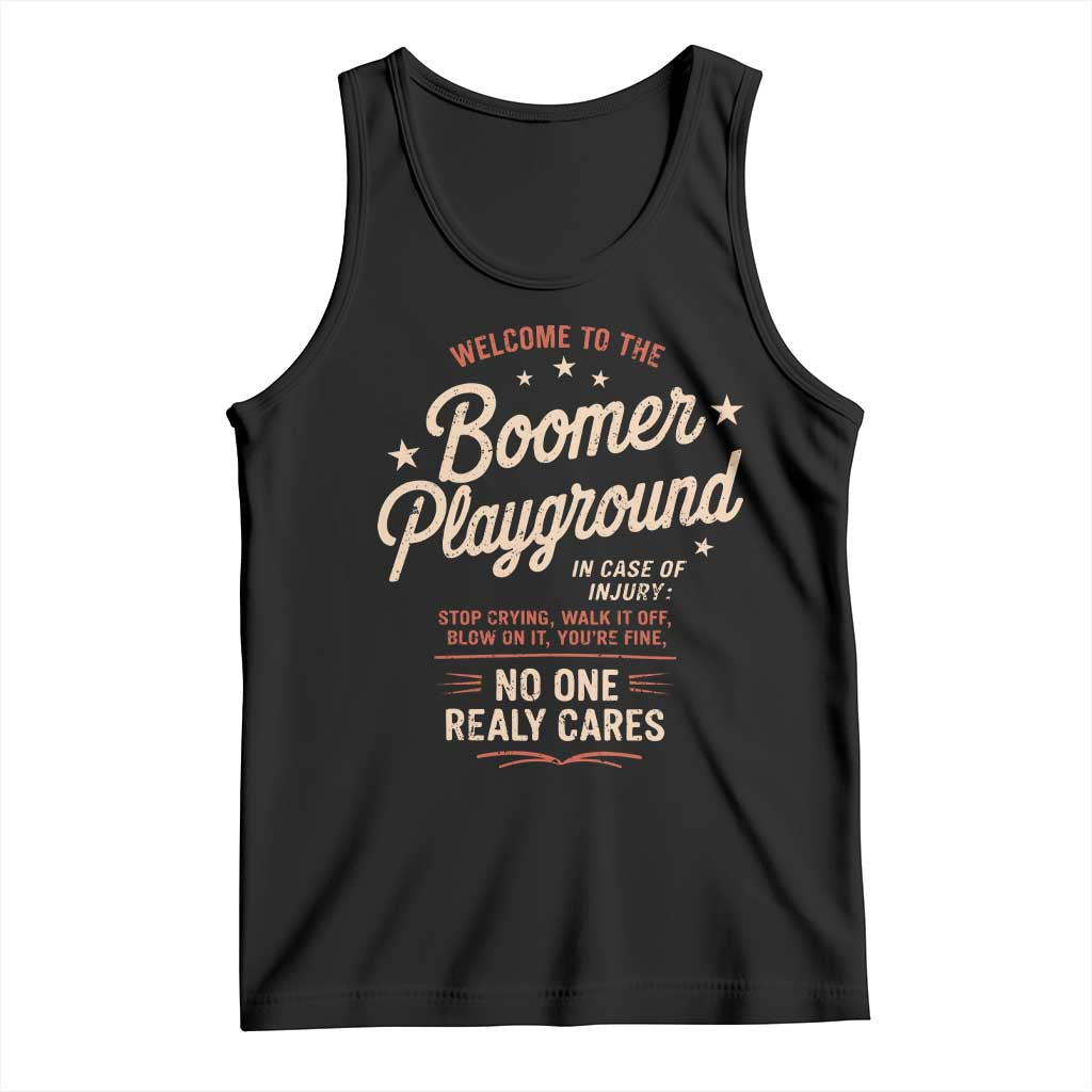 Welcome To The Boomer Playground Tank Top Funny Baby Boomer Generation TS11 Black Print Your Wear