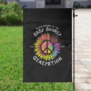 Proud Member Of The Baby Boomer Generation Garden Flag Hippie Sunflower TS11 Print Your Wear