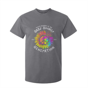 Proud Member Of The Baby Boomer Generation T Shirt For Kid Hippie Sunflower TS11 Charcoal Print Your Wear