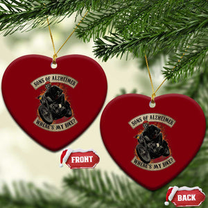 Funny Grumpy Old Biker Ceramic Ornament Sons Of Alzheimer Where Is My Bike TS11 Print Your Wear