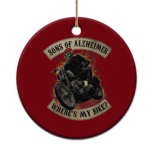 Funny Grumpy Old Biker Ceramic Ornament Sons Of Alzheimer Where Is My Bike TS11 1pc Red Print Your Wear