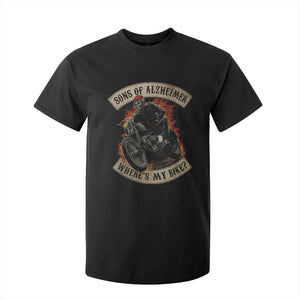 Funny Grumpy Old Biker T Shirt For Kid Sons Of Alzheimer Where Is My Bike TS11 Black Print Your Wear