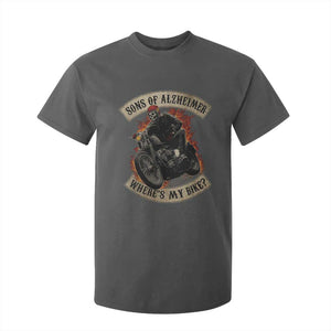 Funny Grumpy Old Biker T Shirt For Kid Sons Of Alzheimer Where Is My Bike TS11 Dark Heather Print Your Wear