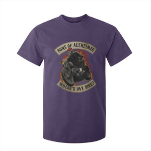 Funny Grumpy Old Biker T Shirt For Kid Sons Of Alzheimer Where Is My Bike TS11 Purple Print Your Wear
