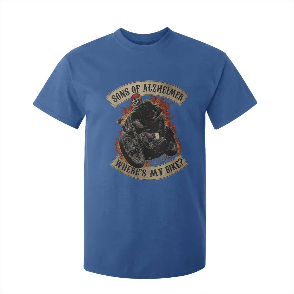 Funny Grumpy Old Biker T Shirt For Kid Sons Of Alzheimer Where Is My Bike TS11 Royal Blue Print Your Wear