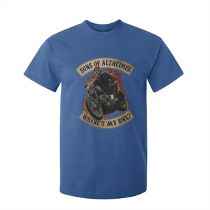 Funny Grumpy Old Biker T Shirt For Kid Sons Of Alzheimer Where Is My Bike TS11 Royal Blue Print Your Wear