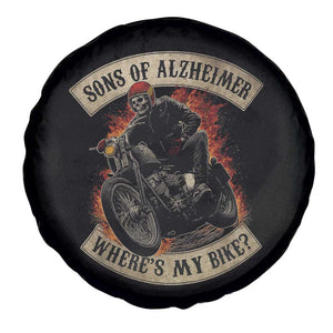 Funny Grumpy Old Biker Spare Tire Cover Sons Of Alzheimer Where Is My Bike TS11 Print Your Wear