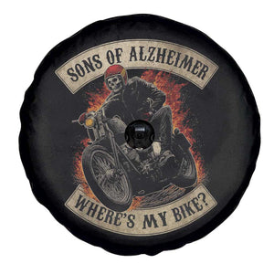 Funny Grumpy Old Biker Spare Tire Cover Sons Of Alzheimer Where Is My Bike TS11 Print Your Wear