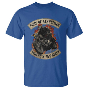 Funny Grumpy Old Biker T Shirt Sons Of Alzheimer Where Is My Bike TS11 Royal Blue Print Your Wear