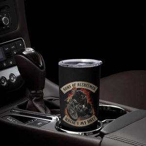 Funny Grumpy Old Biker Tumbler Cup Sons Of Alzheimer Where Is My Bike TS11 Print Your Wear