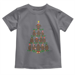 Funny Pesto Christmas Penguin Christmas Tree Toddler T Shirt TS11 Charcoal Print Your Wear