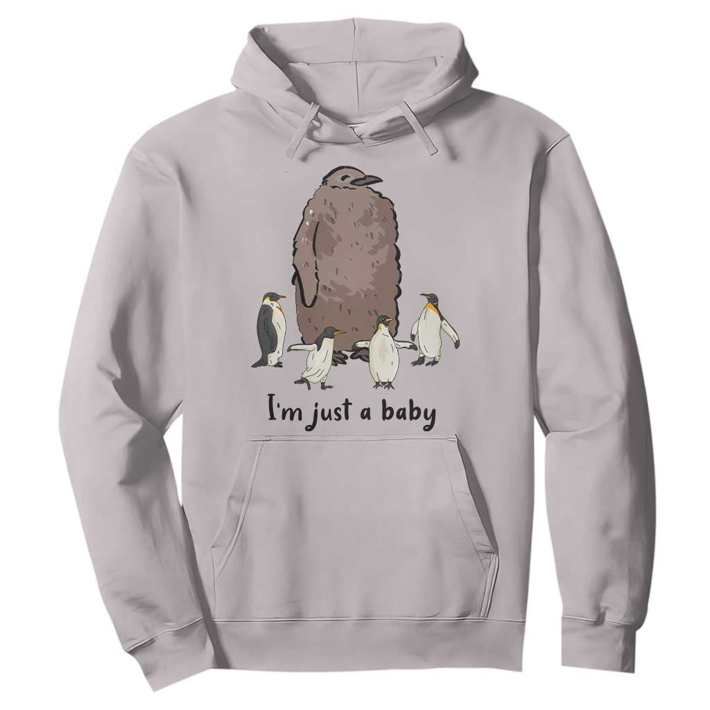 Funny Pesto The Penguin Hoodie I'm Just A Baby Meme TS11 Ice Gray Print Your Wear