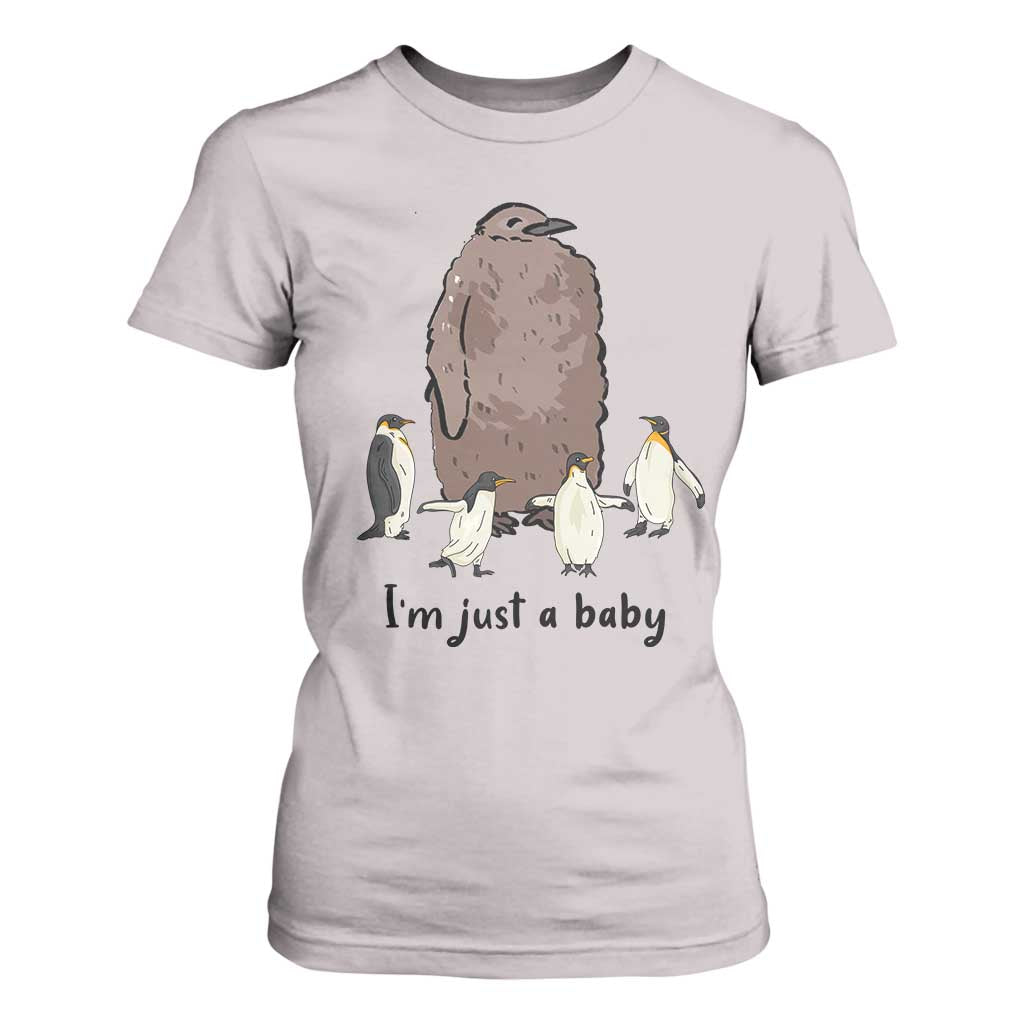 Funny Pesto The Penguin T Shirt For Women I'm Just A Baby Meme TS11 Ice Gray Print Your Wear