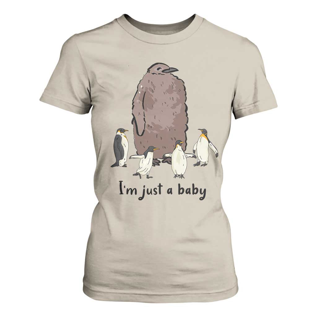 Funny Pesto The Penguin T Shirt For Women I'm Just A Baby Meme TS11 Sand Print Your Wear