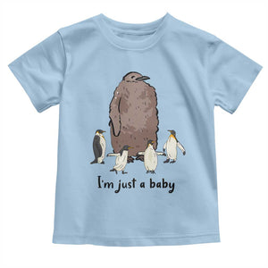 Funny Pesto The Penguin Toddler T Shirt I'm Just A Baby Meme TS11 Light Blue Print Your Wear