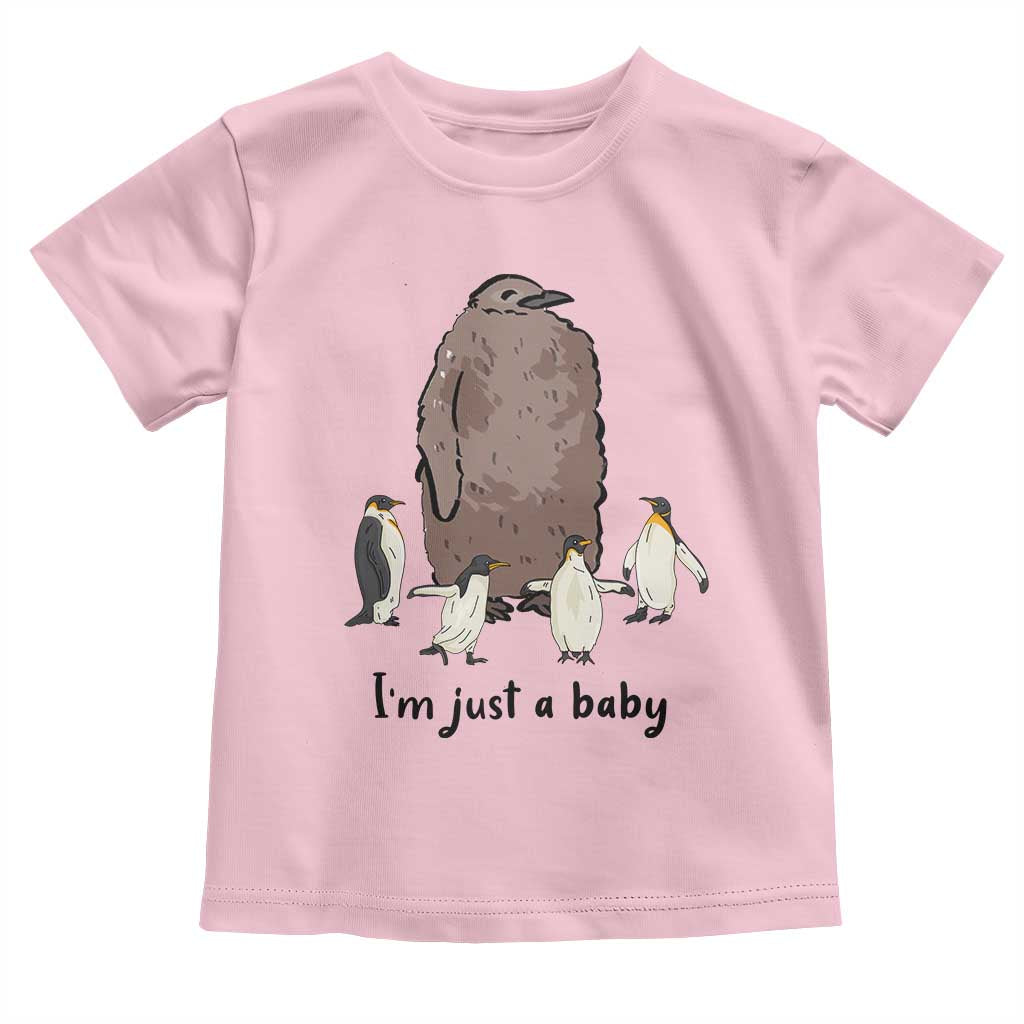 Funny Pesto The Penguin Toddler T Shirt I'm Just A Baby Meme TS11 Light Pink Print Your Wear