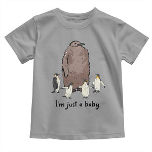 Funny Pesto The Penguin Toddler T Shirt I'm Just A Baby Meme TS11 Sport Gray Print Your Wear