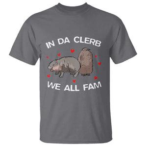 Funny Moo Deng Pesto Penguin T Shirt In Da Clerb We All Fam Hearts TS11 Charcoal Print Your Wear