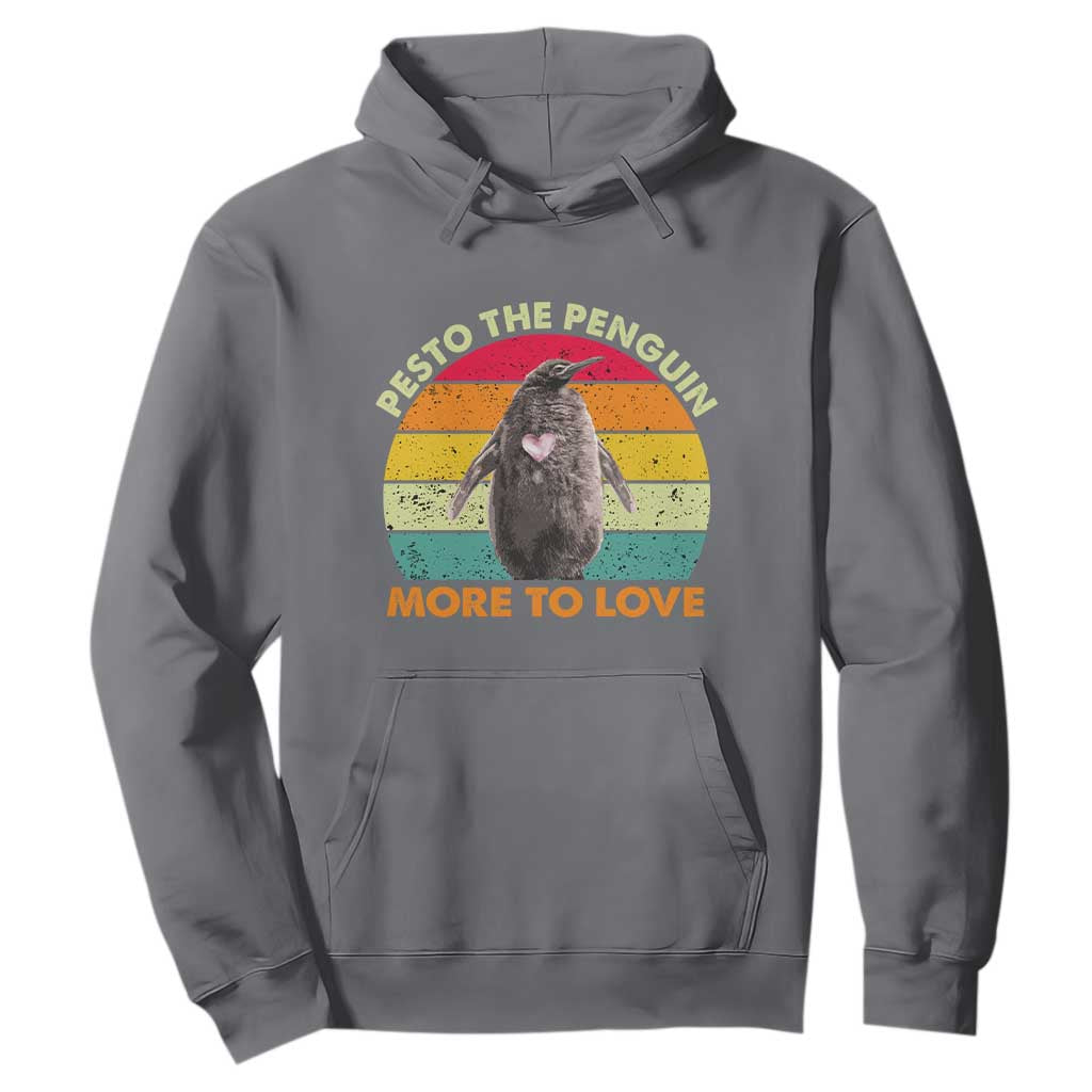 Pesto The Penguin Hoodie More To Love Vintage Sunset Retro TS11 Charcoal Print Your Wear