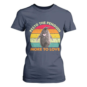 Pesto The Penguin T Shirt For Women More To Love Vintage Sunset Retro TS11 Navy Print Your Wear