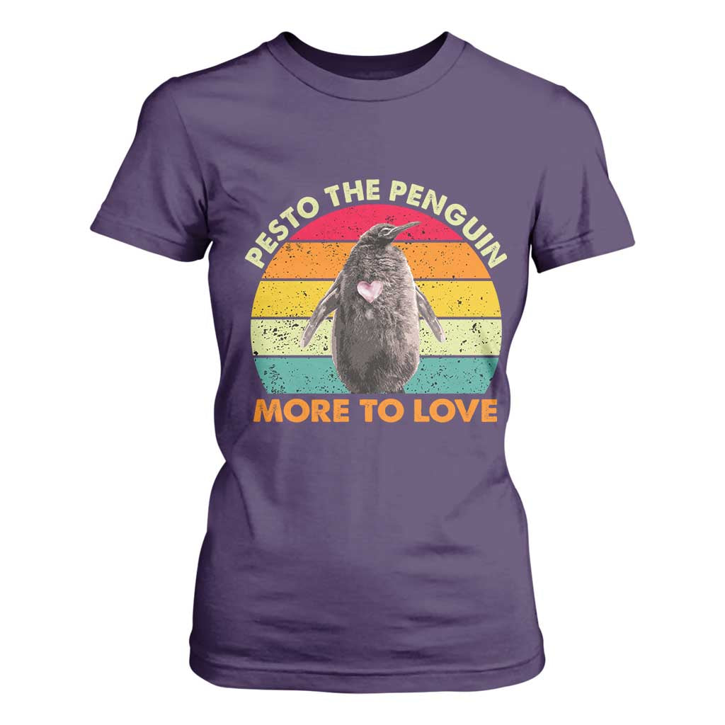 Pesto The Penguin T Shirt For Women More To Love Vintage Sunset Retro TS11 Purple Print Your Wear