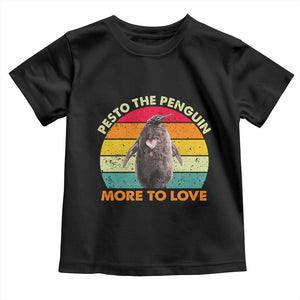 Pesto The Penguin Toddler T Shirt More To Love Vintage Sunset Retro TS11 Black Print Your Wear