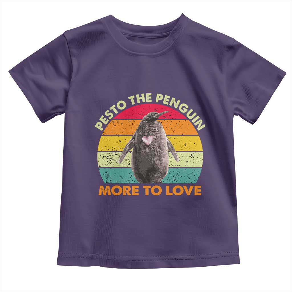 Pesto The Penguin Toddler T Shirt More To Love Vintage Sunset Retro TS11 Purple Print Your Wear