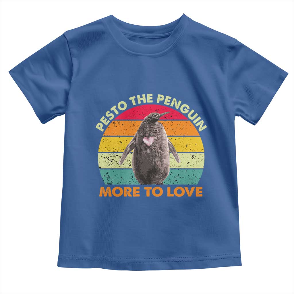 Pesto The Penguin Toddler T Shirt More To Love Vintage Sunset Retro TS11 Royal Blue Print Your Wear