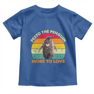 Pesto The Penguin Toddler T Shirt More To Love Vintage Sunset Retro TS11 Royal Blue Print Your Wear