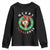 Funny Thanksgiving Christmas Youth Sweatshirt Merry Thanksmas Turkey Reindeer Antler TS11 Black Print Your Wear