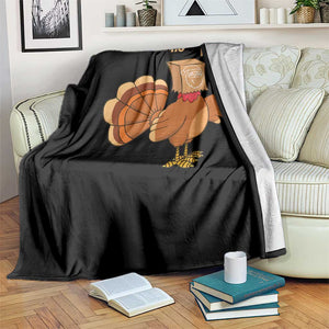 Funny Thanksgiving Christmas Triple Ho Santa Turkey Throw Blanket TS11 Print Your Wear