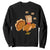 Funny Thanksgiving Christmas Triple Ho Santa Turkey Sweatshirt TS11 Black Print Your Wear