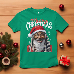 Merry Christmas Dreadlocks Black Santa T Shirt TS11 Irish Green Print Your Wear