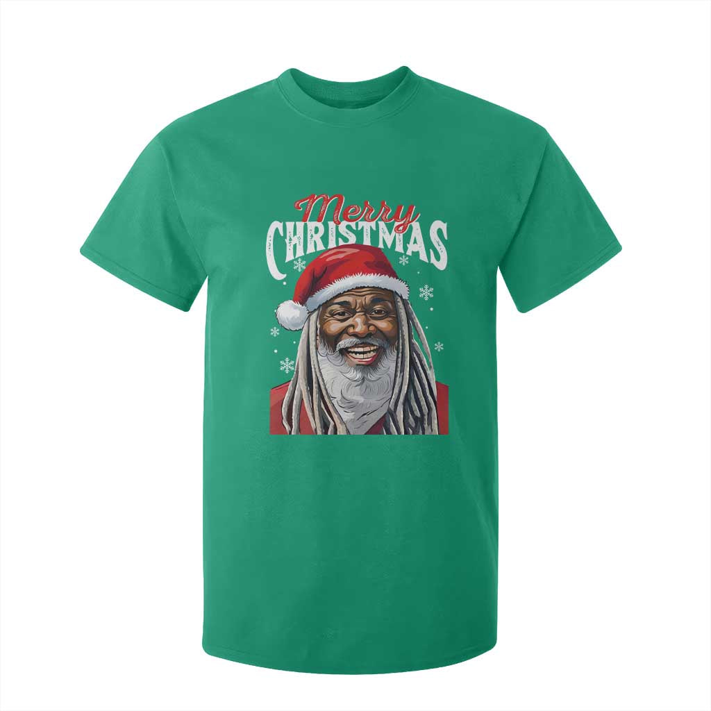 Merry Christmas Dreadlocks Black Santa T Shirt For Kid TS11 Irish Green Print Your Wear