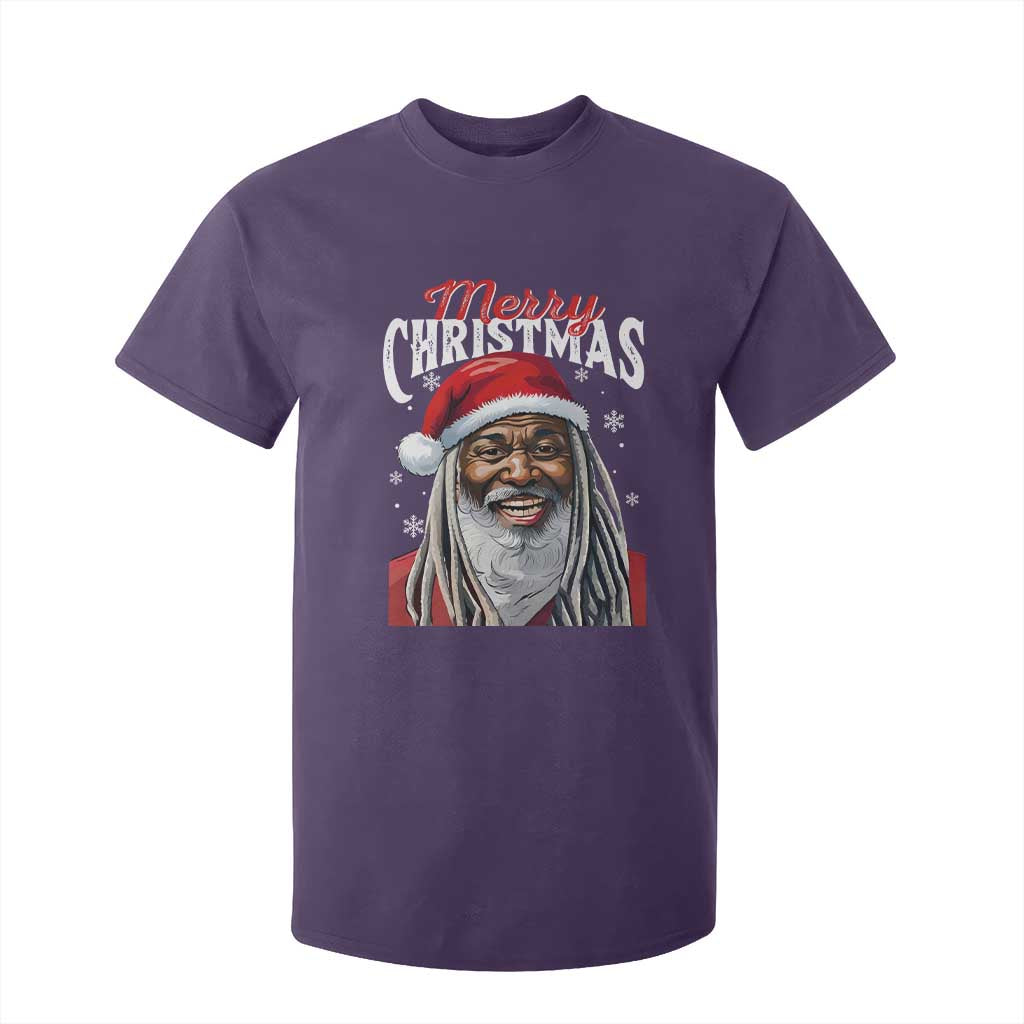 Merry Christmas Dreadlocks Black Santa T Shirt For Kid TS11 Purple Print Your Wear