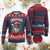 Merry Xmas Dreadlocks Black Santa Ugly Christmas Sweater TS11 Burgundy Print Your Wear