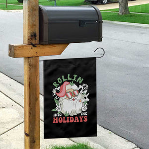 Funny Weed Christmas Garden Flag Rollin Into The Holidays Santa Xmas TS11 Print Your Wear