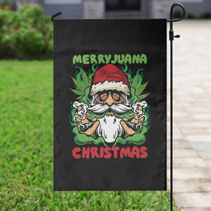 Funny Weed Christmas Garden Flag Merry Juana Xmas Santa TS11 Print Your Wear