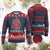 Funny Xmas Santa Gamers Ugly Christmas Sweater Game On Santa Chimney Xmas Tree TS11 Burgundy Print Your Wear