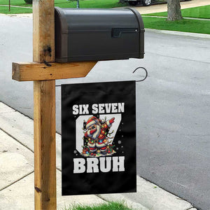Funny Christmas Six Seven Bruh Garden Flag Dabbing Santa TS11 Print Your Wear