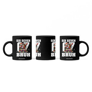 Funny Christmas Six Seven Bruh Coffee Mug Dabbing Santa TS11 Print Your Wear
