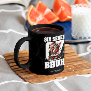 Funny Christmas Six Seven Bruh Coffee Mug Dabbing Santa TS11 Print Your Wear
