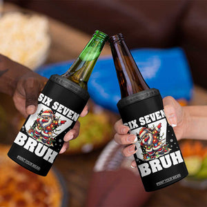 Funny Christmas Six Seven Bruh 4 in 1 Can Cooler Tumbler Dabbing Santa TS11 Print Your Wear