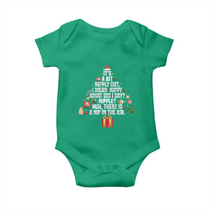 Funny Christmas Movie Baby Onesie Its A Bit Nipply Out Nipply Out Xmas Vacation Holiday TS11 Irish Green Print Your Wear