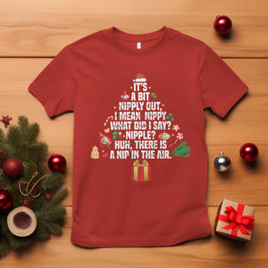 Funny Christmas Movie T Shirt Its A Bit Nipply Out Nipply Out Xmas Vacation Holiday TS11 Red Print Your Wear
