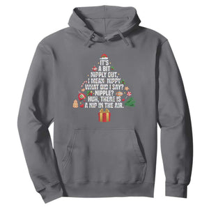 Funny Christmas Movie Hoodie Its A Bit Nipply Out Nipply Out Xmas Vacation Holiday TS11 Charcoal Print Your Wear