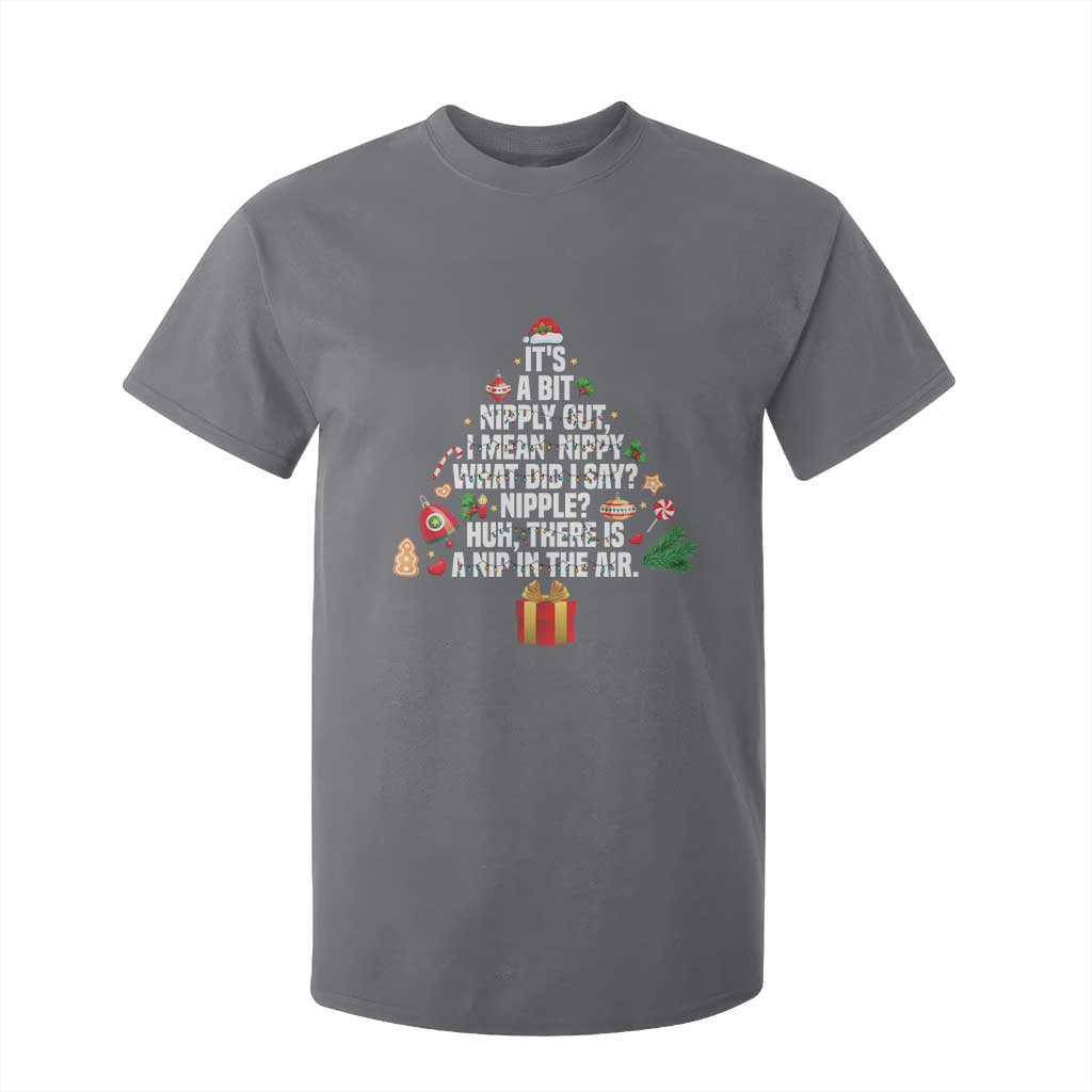 Funny Christmas Movie T Shirt For Kid Its A Bit Nipply Out Nipply Out Xmas Vacation Holiday TS11 Charcoal Print Your Wear