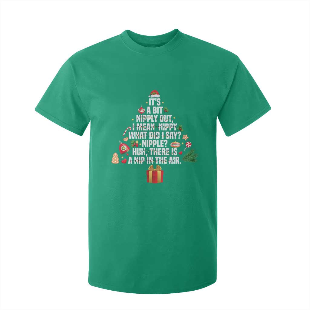 Funny Christmas Movie T Shirt For Kid Its A Bit Nipply Out Nipply Out Xmas Vacation Holiday TS11 Irish Green Print Your Wear